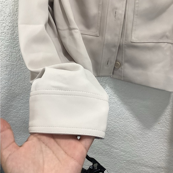 Quince stretch crepe cropped jacket - Picture 4 of 5